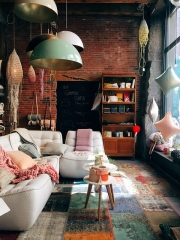 Un intérieur moderne dans un bâtiment ancien