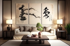 Un intérieur sobre d’inspiration japonaise