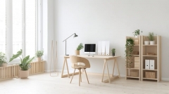 Un bureau en bois